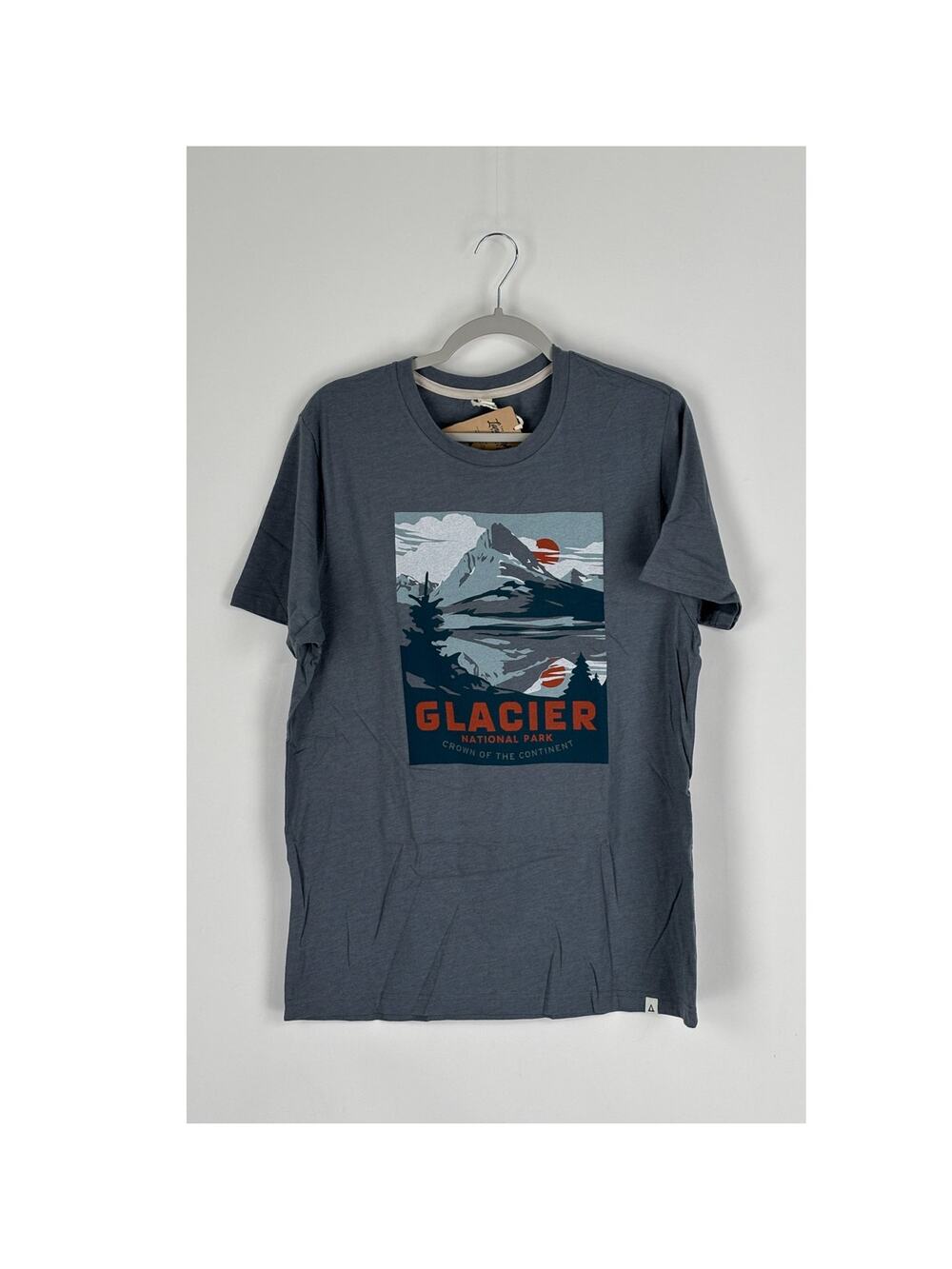 The Landmark Project Glacier National Park Short Sleeve Tee Unisex Large New